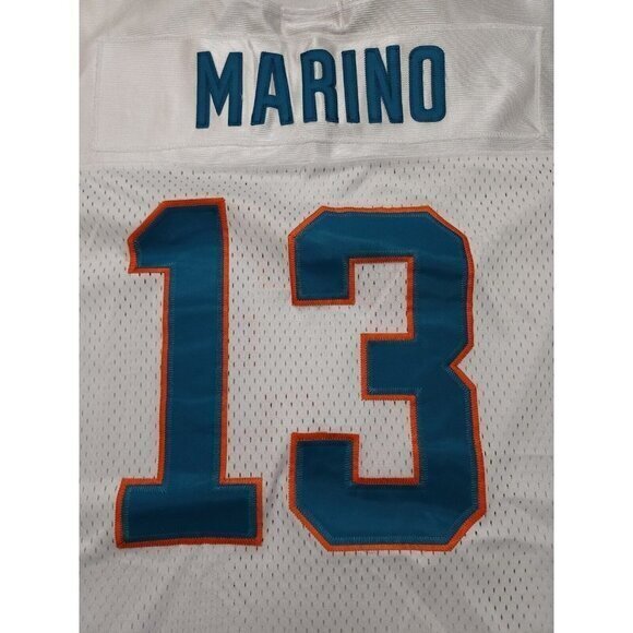 Mitchell Ness Miami Dolphins #13 Dan Marino 1984 Throwback Jersey Mens 56 - Picture 5 of 8